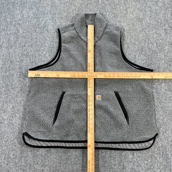 Carhartt Sherpa Fleece Snap Front Vest Womens 2X Plus Relaxed Fit Gray NWT - Picture 14 of 16